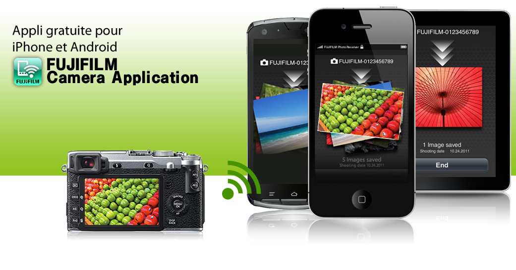 Appli gratuite pour iPhone et Android FUJIFILM Camera Application